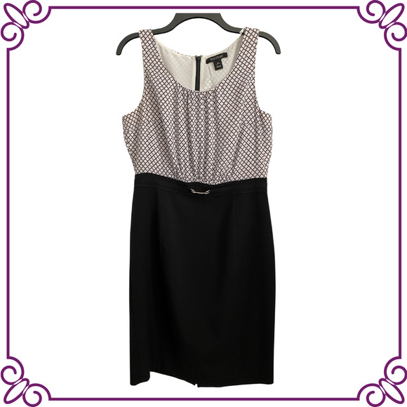 White House Black Market Dresses & Skirts - WHBM Black & White Sleeveless Sheath Dress
